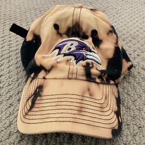 Custom tie dye ravens hat